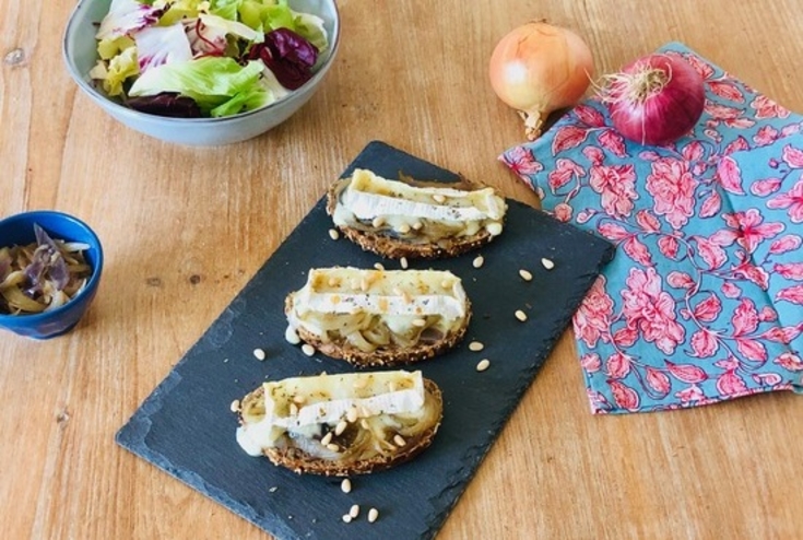 Snack facile et rapide : tartines de chèvre chaud