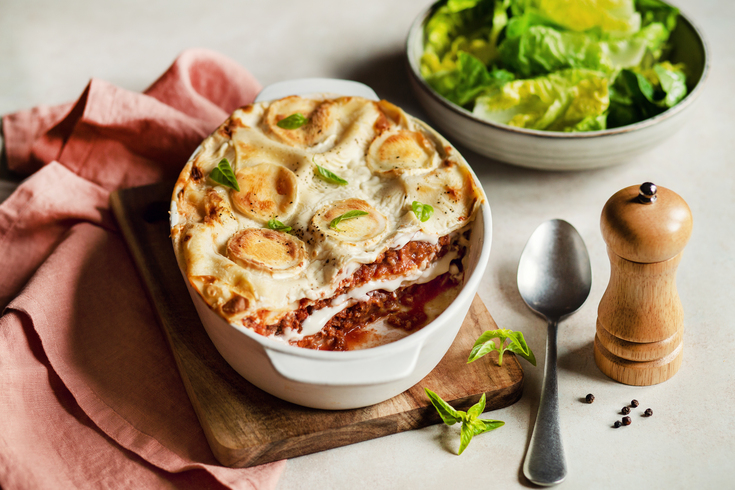 Lasagnes bolognaise gratinées au fromage de chèvre Soignon