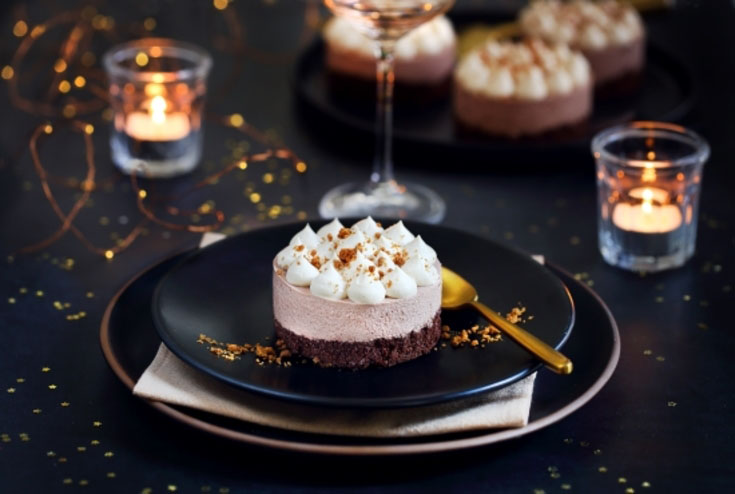 Recettes de réveillon : entremet chocolat et spéculos