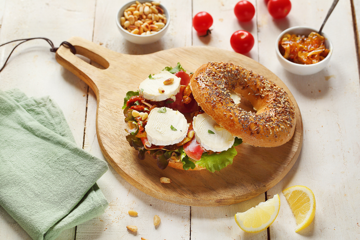 Recette bagel au chèvre Soignon