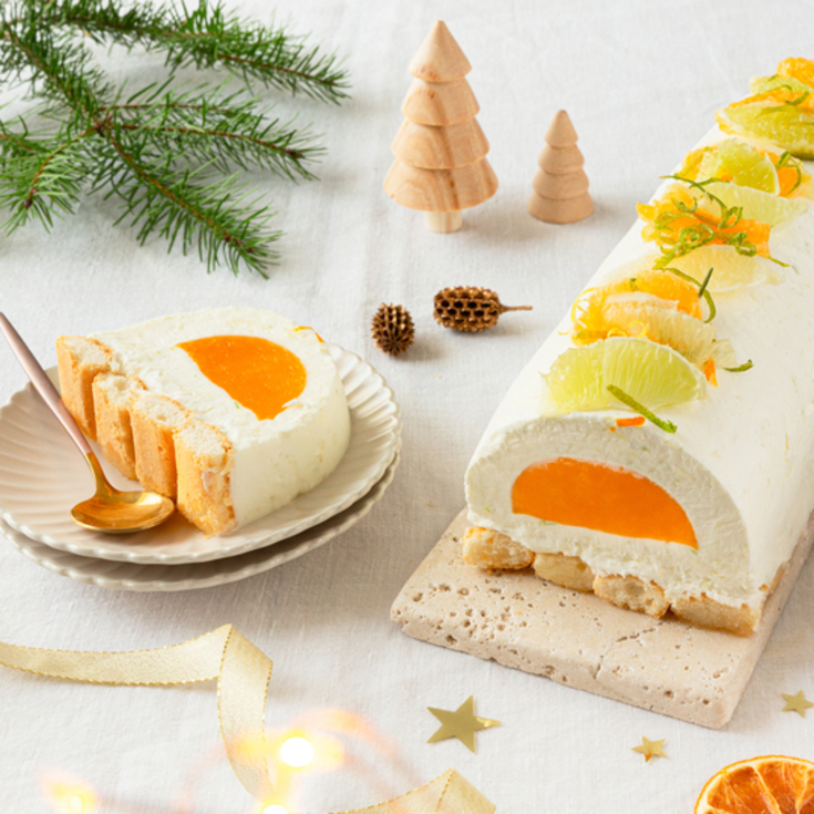 Bûche de Noël aux agrumes