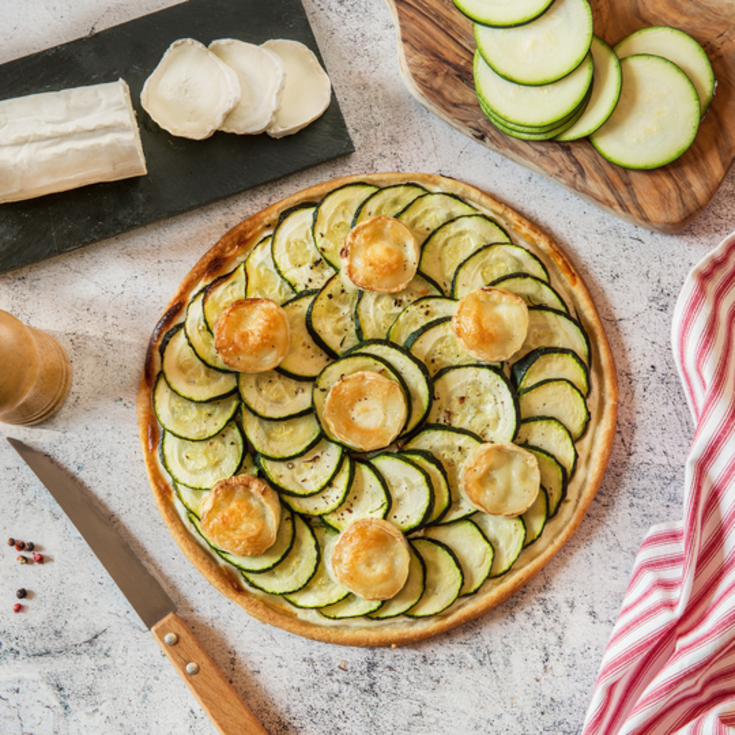 Tarte aux courgettes et chèvre