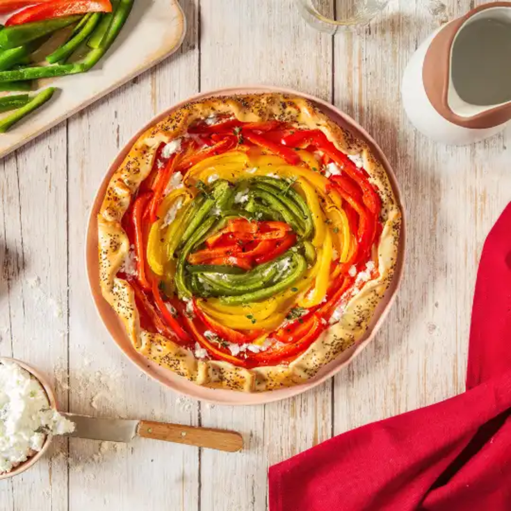 Tarte poivron chèvre