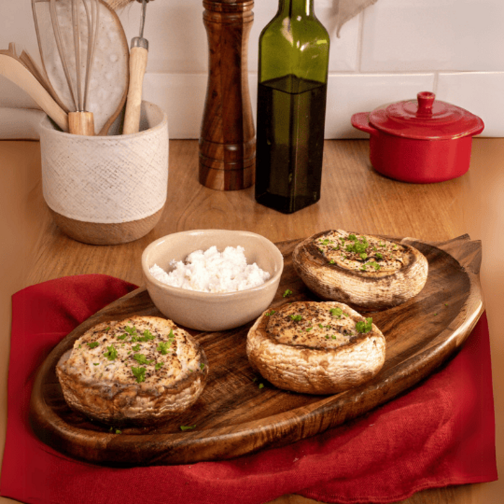 Champignons farcis au chèvre