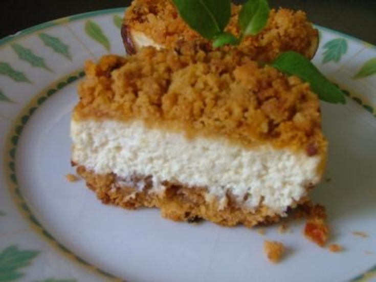 Cheese cake au fromage de chèvre en crumble