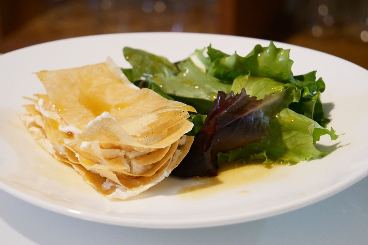 Croustillant de Chèvre au sirop d'érable