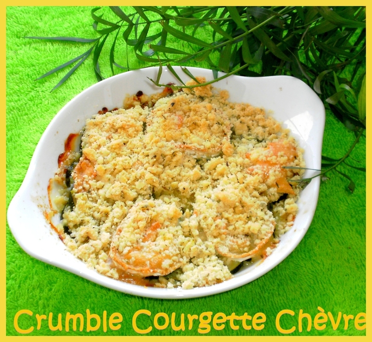 Crumble courgette - fromage de chèvre