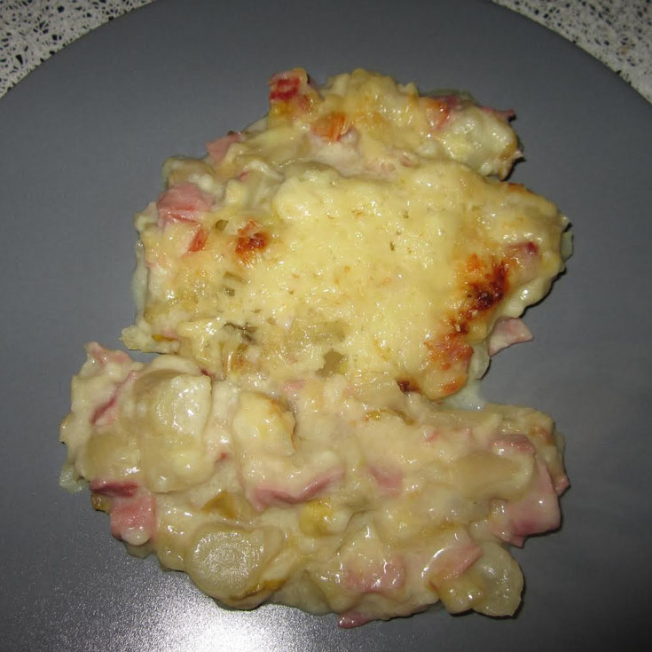 Endives au jambon, chèvre et miel