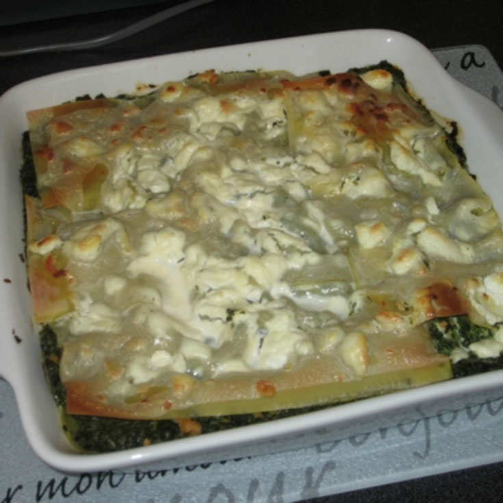 Lasagnes Aux Epinards Saumon Fume Et Chevre Frais Soignon