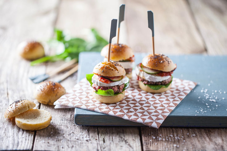 Mini chèvre burger pour l'apéro