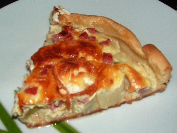 Quiche au chèvre et pommes de terre