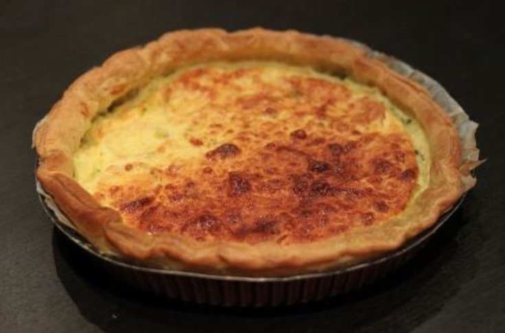 Quiche chèvre/pesto