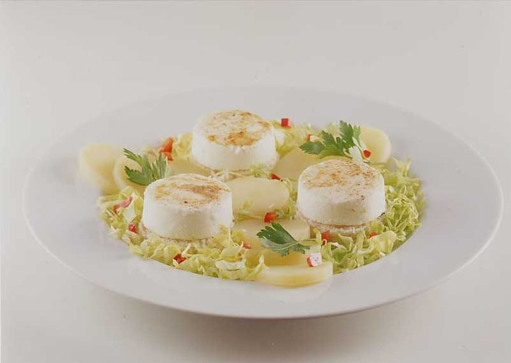 Salade de chèvre chaud aux pommes de terre 