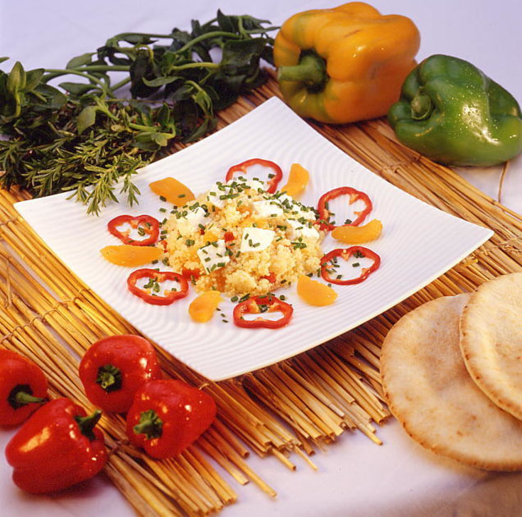 Taboulé de chèvre frais à l'abricot