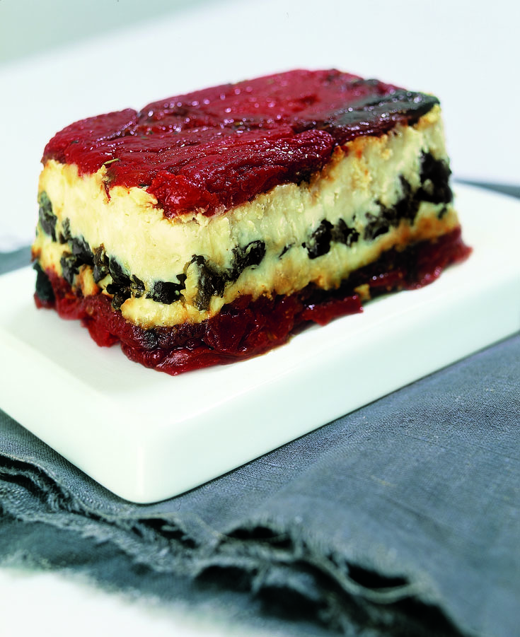 Terrine de chèvre au miel et tomates confites