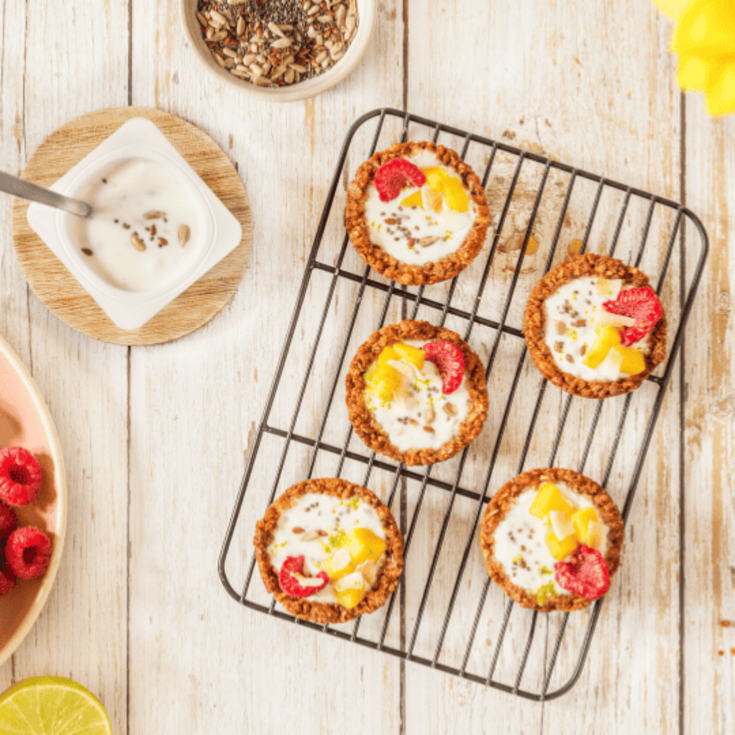 Tartelette granola au yaourt brassé 3 graines au lait de chèvre