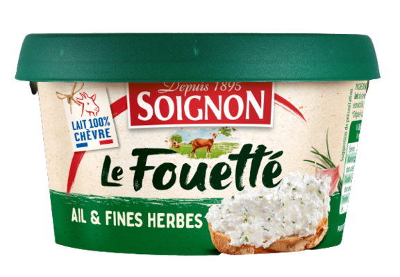 Le Fouetté de chèvre Ail et Fines Herbes 140g