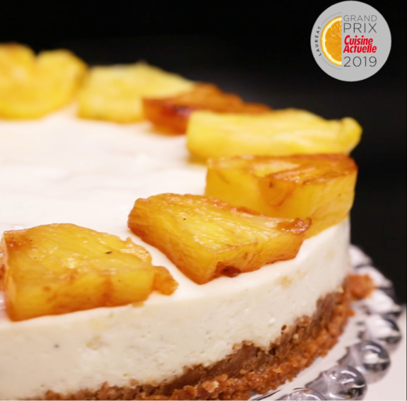 Cheesecake ananas sans cuisson