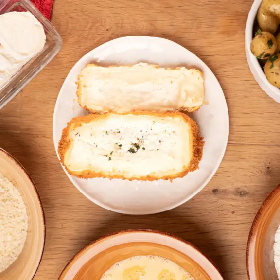 Bûche de chèvre panée