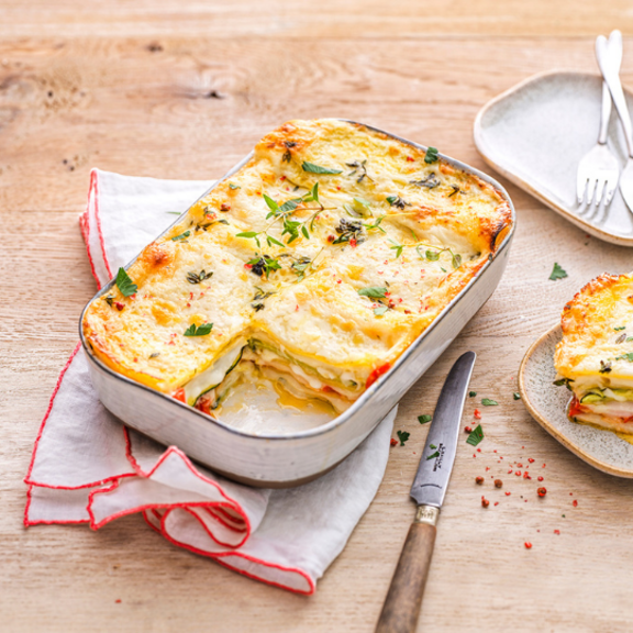 Lasagnes végétariennes au chèvre