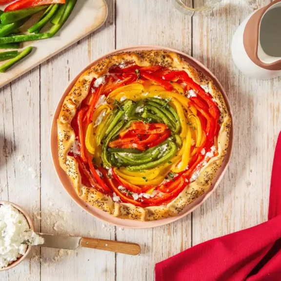 Tarte poivron chèvre