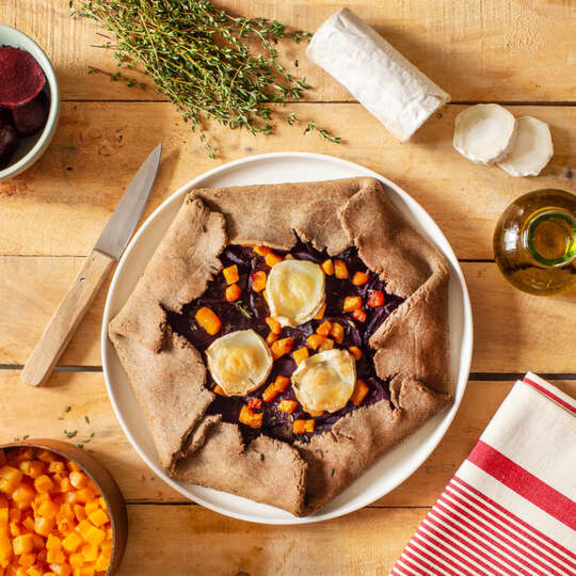 Tarte rustique d’automne au chèvre