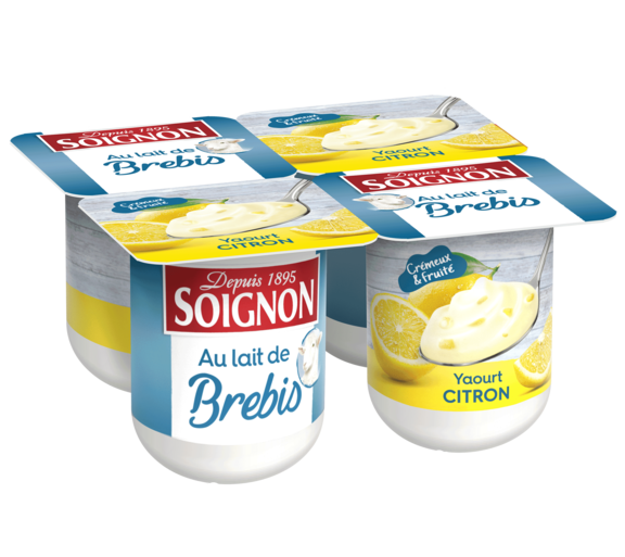 Yaourt brassé citron au lait de brebis