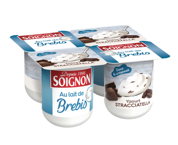 Yaourt stracciatella au lait de brebis — Yaourts