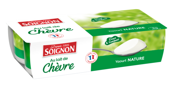 Yaourt nature au lait de chèvre format familial