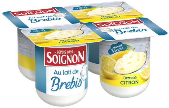 Le brassé citron au lait de brebis