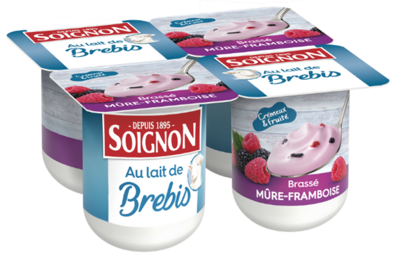 Le brassé mûres et framboises au lait de brebis