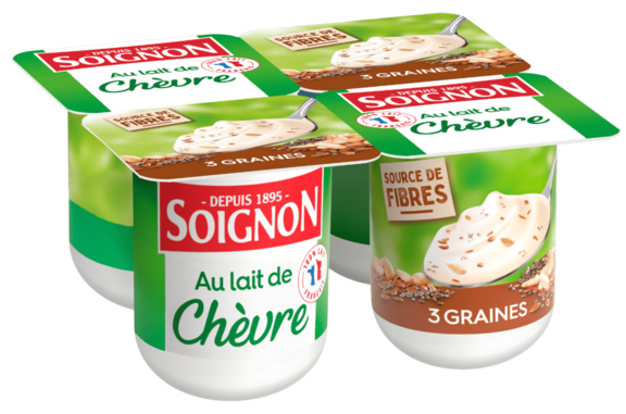 Yaourt brassé 3 graines au lait de chèvre