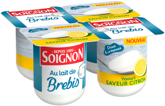 Yaourt citron au lait de brebis