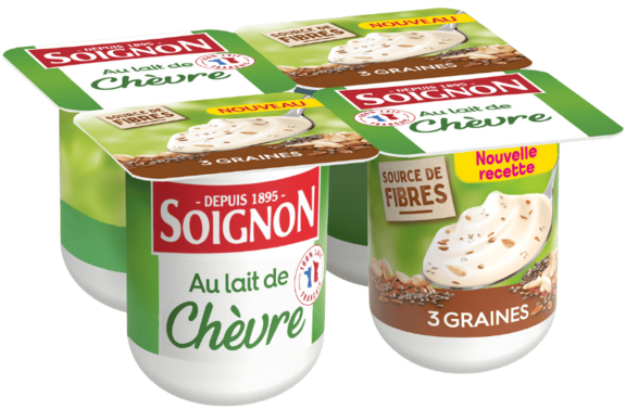 Yaourt brassé 3 graines au lait de chèvre