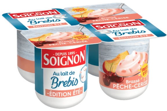 Yaourt édition de saison pêche-cerise