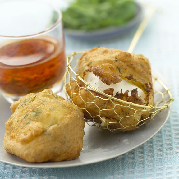 Beignet de chèvre frais aux herbes