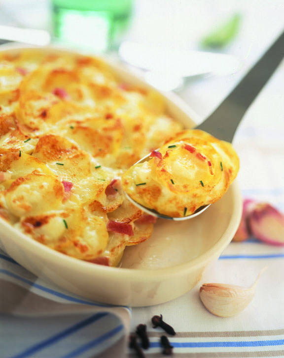 Gratin de pommes de terre au fromage de chèvre