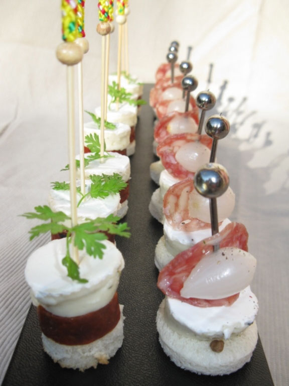 Petites bouchées de chèvre cocktail 