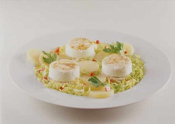 Salade de chèvre chaud aux pommes de terre 