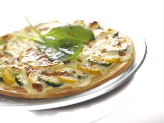 Tarte au chèvre, courgette et épinards