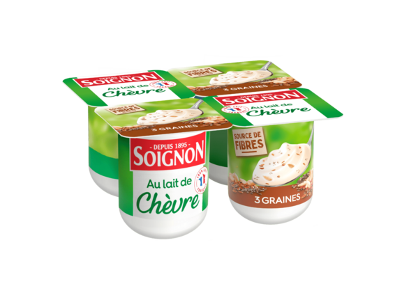 Yaourt brassé 3 graines au lait de chèvre