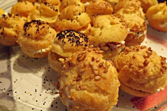 Petits choux au chèvre