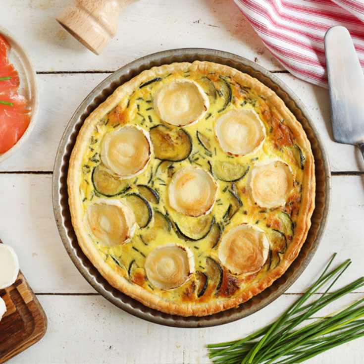 Tarte Fromage De Chevre Au Saumon Courgettes Soignon