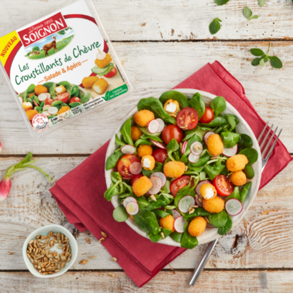 Soignon met du chèvre dans vos salades !