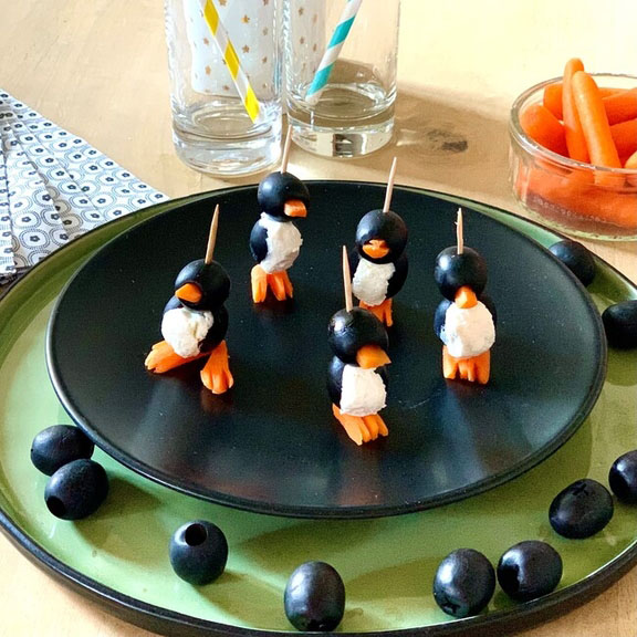 Mini-pingouins au chèvre frais