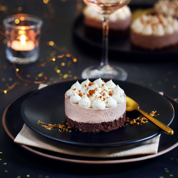 Entremet chocolat et spéculoos