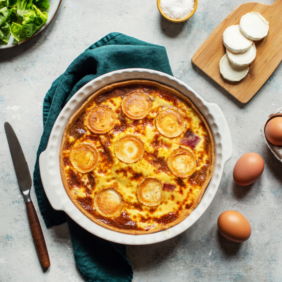 Quiche jambon chèvre