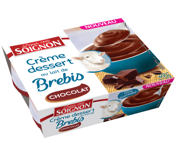 Crème dessert chocolat au lait de brebis