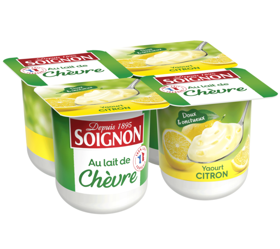 Yaourt brassé citron au lait de chèvre