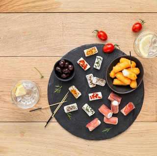 Trio de bouchées apéritives au chèvre